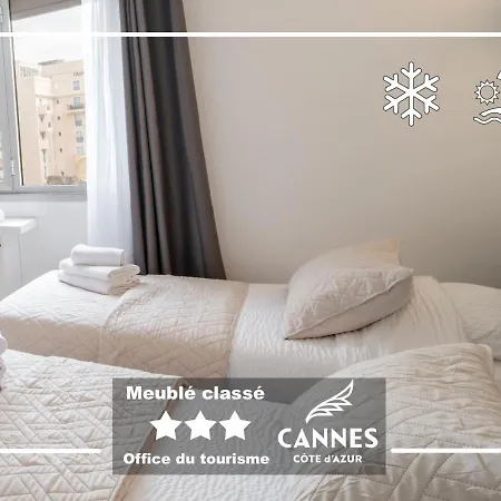 Apartment Azur Evasion Meuble Classe 3 Etoiles Croisette Festival Grand *