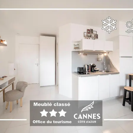 Apartment Azur Evasion Meuble Classe 3 Etoiles Croisette Festival Grand *