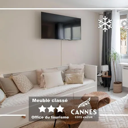 Azur Evasion Meuble Classe 3 Etoiles Croisette Festival Grand Apartment