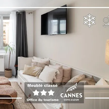 Azur Evasion Meuble Classe 3 Etoiles Croisette Festival Grand Apartment Cannes